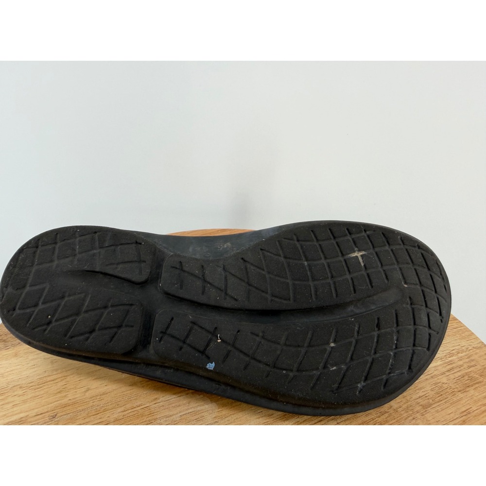 OOFOS OOriginal Sport Black Metallic Iridescent Recovery Flip Flops Womens 9 - Picture 6 of 9